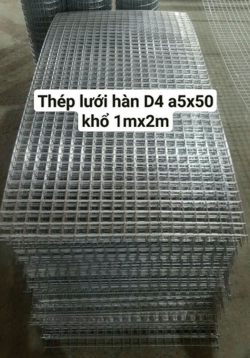 Lưới thép hàn A50x50x4ly khổ 1mx2m